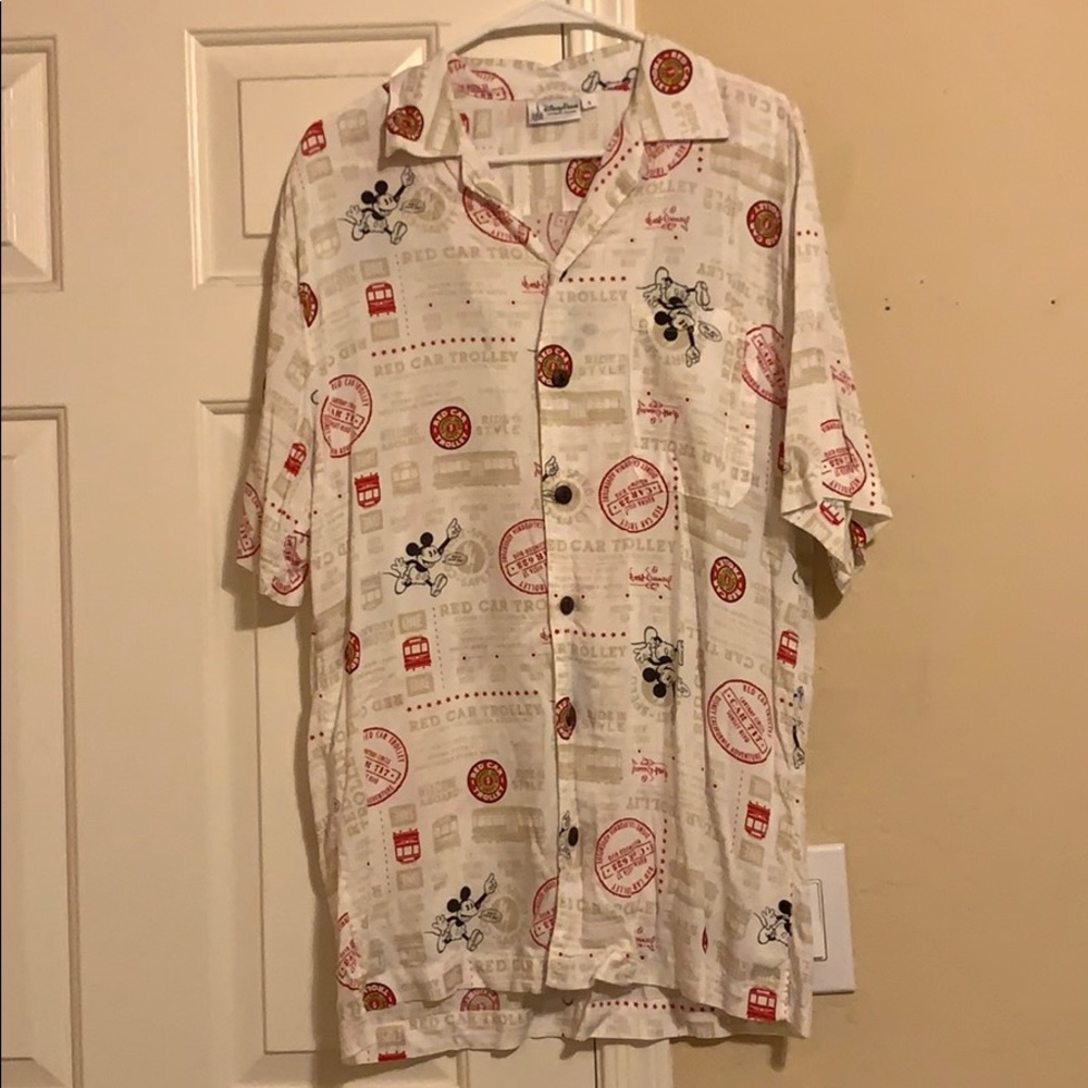 Men’s Button Down, short sleeve, Disney Shirt